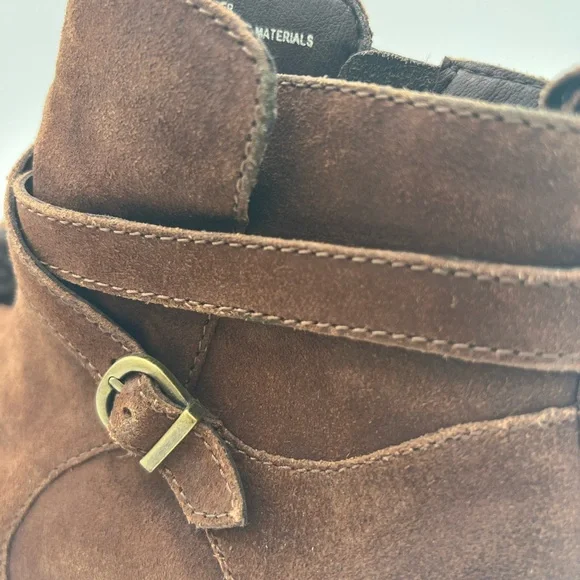Born Jorgette Ankle Boots in Distressed Suede Brown size 8.5 - Picture 8 of 10